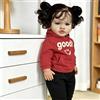 RXDOLL Bambole realistiche Reborn Toddler Pippa 66 cm Bambole Reborn Baby Bambole Ragazza Morbido Panno in Vinile Corpo Bambole Realistiche Che Sembrano Vita Reale Bambino Bambola per Ragazze 3+
