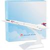Busyflies Concorde British Airways - Modellino in lega pressofuso da collezione, 16 cm