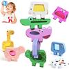 Goujfol Giochi Legno Bambini, Montessori Impilabili Animali Blocchi Costruzione, Giochi da Viaggio Bambini,Bambino Educativi Gioco Equilibrio Giocattolo in Legno Regalo per Bimbo Ragazzi Ragazze 2 3 4 Anni