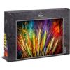 Ulmer Puzzleschmiede Puzzle da 1000 pezzi colori dorati - motivo grano colorato con potenti accenti di colore e simbolismo del raccolto, immagine naturale artistica - qualità puzzle, made in Germany