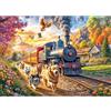HUADADA Puzzle 1000 pezzi adulti - Il treno felice con cani puzzle 1000 pezzi per rilassarsi con la famiglia, idea regalo