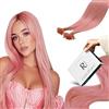 RUNATURE Extension Capelli Veri Cheratina Rosa 25s 20g 55cm #Pink