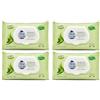 Generico Salviette Intime Extra Fresco pH 5.0, Biodegradabili, Aloe Vera e Salvia, Controllo Odori, Gettabili nel WC, Tessuto di Origine Naturale - 4 Unita da 20 Salviette