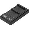 Denash Schermata LCD Schermo a Doppio Caricabatterie USB Caricatore USB per NP-F550 ABS Portatile