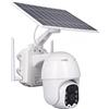 Naroote Telecamera di Sicurezza Wireless HD Ad Alimentazione Solare per Rilevamento del Movimento PIR Esterno a 360° con Visione Notturna a Colori per Sala [Scena applicabile: Sicurezza domestica]