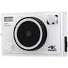 Denash Fotocamera Digitale 4K Videocamera Digitale Portatile da 64 MP con Zoom 18X Messa a Fuoco Automatica WiFi, per Fotografia Selfie nel Campus (White)