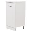 Shally Dogan Mobile Base per Cucina Componibile Minimal Colore Bianco con 1 Anta 2 Scomparti