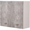 Shally Dogan Pensile da Cucina Scolapiatti Sistema Raccogligocce Mobile Colore Grigio Cemento