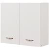 Shally Dogan Pensile da Cucina Scolapiatti Sistema Raccogligocce Mobile Minimal Colore Bianco