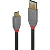 Lindy 36919 LINDY USB 3.2 Typ A e C Kabel, 5A PD, Linea Anthra 3m