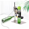 StarTech Tagliabottiglie in vetro - Taglierina - 6000 giri/min - Disco diamantato da 60 mm - Regolabile su 7 livelli - Per bricolage e riciclaggio - Argento