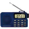 StarTech Radio portatile - AM/FM - Bluetooth 5.0 - Funzione di registrazione - Lettore MP3 - Sveglia - Slot per schede TF/microSD - Display digitale - Blu