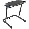 StarTech Scrivania per cyclette da indoor - Tavolo per biciclette da allenamento indoor - Regolabile in altezza - Mobile con rotelle bloccabili - Tavolo multifunzione per laptop, lavoro e allenamento - Nero