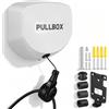StarTech Supporto per cavo di ricarica per auto elettrica - Avvolgicavo automatico per wallbox - Compatibile con connettori Tipo 2 e Tipo 1 - Montaggio a parete - Blocco automatico - Bianco