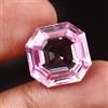 Naturale Perfetto Ceylon Luce Zaffiro Rosa Taglio Asscher Loose Gemma 15x15 MM