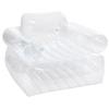 Intex 66502NP - Poltrona Gonfiabile Trasparente con Braccioli, Vinile, Trasparente, 109x107x79 cm
