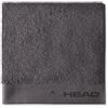 HEAD Dynamic - Asciugamano in Spugna Puro Cotone 100% Certificato, Ideale come Asciugamano Palestra, Telo Doccia e Bagno 70x140 Rapida Asciugatura, Asciugamani Bagno Morbidi e Assorbenti, Iron Grey