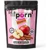 Fitporn Fiocchi di Avena Aromatizzati Mela e Cannella Senza Glutine e Low Sugar | Fitporn - Fiocchi di Avena Senza Glutine e Zuccheri Aggiunti, Ricchi di Fibre e Proteine, Basso Indice Glicemico, Vegan, 750g