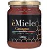 èMiele - Miele biologico di castagno 500 g | Raccolto in Valchiusella Piemonte | Miele italiano non pastorizzato, gusto intenso, naturale e ricco di minerali