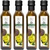 Health Seed® 4 x 500 ml / 2 litri - Olio di semi di colza non filtrato - 100% puro vetro pressato a freddo - Fresco dal produttore