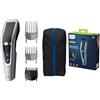 Philips Tagliacapelli serie 5000 Trim-n-Flow PRO Technology, completamente lavabile con lame in acciaio inox autoaffilanti, con cavo, spina UK a 3 poli, HC5630/13