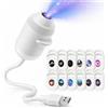 Generico Hd smart Dynamic 5d Holographic Night Light Projector, star projector night light for Bedroom Ceiling Wall Room Decor，12 Star Fragments