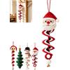 Generico Crochet Snowman Spiral Ornament DIY Kit,Beginner Friendly Christmas Santa Tree Spiral Hanging Decor Craft Set with Soft Yarn,for Window, Porch, Wall, Holiday Tree,Holiday Decor Gift