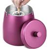 MOKHT Posacenere con coperchio (10 x 9 x 10 cm) - Posacenere per esterni, grande posacenere per esterni, posacenere antivento con fondo antiscivolo, posacenere per esterni e interni, colore: rosso rosa