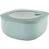 Guzzini Store&More Kitchen Active Design Contenitori Ermetici Bassi per Frigo/Freezer/ Microonde (M), 16 x 16 x 7.8 cm, Verde (Sage Green)