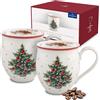 Villeroy & Boch, Toy's Delight Tazze Con Manico Bianche, Lavabile In Lavastoviglie, Adatto Per Microonde, Decorazione Natalizie, Stoviglie, Tazzine Caffe Set, Porcellana Premium
