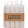 Nordring 8 pezzi candele a stelo color crema 2,2 x 11 cm di altezza