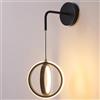 Mengjay LED 20W lampada da parete per interni, illuminazione da parete a tre temperature di colore, luci da parete regolabili in altezza di 50 cm, design per soggiorno camera da letto scala corridoio (Nero)
