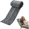 LUPATDY Cuscino per sedia a sdraio, cuscino cervicale per poltrona, supporto ergonomico per chi dorme sul fianco, cuscino antiscivolo in memory foam, cuscino da bagno per collo e testa con tasca, per viaggi
