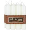 Nordring 8 candele a stelo bianche 2,2 x 11 cm di altezza