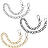 Ubric Confezione da 3 Catene di Ricambio Corte in Metallo (40 cm), Catena a Tracolla per Borse, Compatibile con Borse da Donna, Borse Fai da Te (Oro, Argento, Nero)