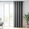 PANOVOUS Tende Oscuranti per Interni - Pannelli Divisori 1 Pannello Tenda Termica Tende Camera da Letto con Anelli Divisorio per Ambienti, L 254 x A 214 cm, Grigio [Classe di efficienza energetica A+]