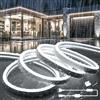 SUCIKORIO 5 Metri Silicone Neon Striscia LED 220V Esterno Impermeabile IP65 | Bianco Freddo 6000K Strisce Led Strip Ignifugo Flessibile Tagliabile Luci Led Camera Letto Cucina Interno Con Interruttore