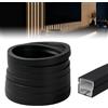 DASIAUTOEM Profilo LED in silicone, 6 m, flessibile, diffusore canale 12 × 12 mm, con tappi terminali, clip di montaggio, impermeabile, copertura per pannelli acustici, luce al neon omogenea (nero)