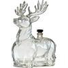 Generic Bottiglia da whisky - 120 ml cervo divertente bicchiere, animale alcol decanter bottiglia liquore | per uomini, papà, Natale, compleanno, bourbon, vodka, brandy, vino, tequila, bar, ufficio