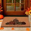 Lanpn 42x76cm Zerbino cocco Autunno, Hello Pumpkin Zucca Quadretti Antiscivolo Gomma Naturale Tappeto Porta Ingresso Esterno Esterni Tappeto Antiscivolo Zerbino Ingresso Thanksgiving Decorazioni
