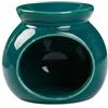 Dualoai Bruciatore di Olio Essenziale in Ceramica Bruciatore di Olio Scaldafragranza Bruciatore di Cera Profumata Scaldaolio per Veranda Bagno Scriv, Verde