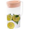 Jingyash Caraffa in Plastica 1,5L, Brocca per Acqua con Coperchio, Trasparente Brocche per Acqua con Manico, Caraffa Refrigerante per Limonata, Bevande Calde o Fredde, Caffè, Tè Freddo, Latte, Succo