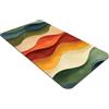 Comart - Tappeto Cucina Austin - Onde Colorate 50x130cm - Lavabile Antiscivolo