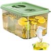 Generico Distributore di Bevande per Frigo,2,8 L per Acqua con Rubinetto,Distributore di bevande da frigorifero - per Pranzo, Picnic, Viaggio, Campeggio, Ufficio, Cucina, Casa, Festa