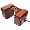 APNWVFO Borsa Posteriore Moto in Pelle PU - Borse Laterali da Sella Vintage Universale per Bagagli Marrone (1set Brown)