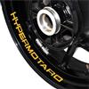 HDSNWG Moto Riflettente Mozzo Ruota Adesivi Ciclo Interno Decalcomanie Per Ducati Per Hypermotard 796 821 939 1100(Style 3)