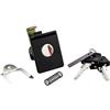 Generico Serratura bauletto centrale portaoggetti NERA - Kit COMPLETO - P.iaggio 50 125 150 200 Vespa PK N XL Rush PX freno a disco Arcobaleno - CI0205