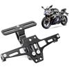 GHHVM Portatarga per Moto per BMW F 900 GS Adventure 2024, Porta Targa Moto Regolabili Eliminatore Parafango Moto Accessori Numero di Targa Telaio