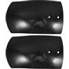Mobestech Parafango Bici in Pp Nero per Mini Moto Cross e Atv, Parafango Anteriore Leggero e Facile da Installare, per Avventure Offroad in 2 Pezzi