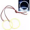 Qasim 1 paio di 60 mm 45-SMD COB LED ANGELO Halo Ring per Fendinebbia Fari a led 12V Bianco